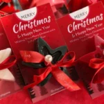 Christmas Star Candle with Christmas Card